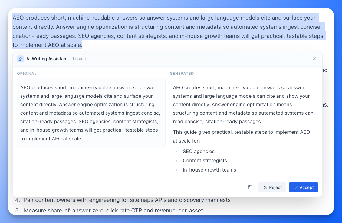 SEO Optimization Mode