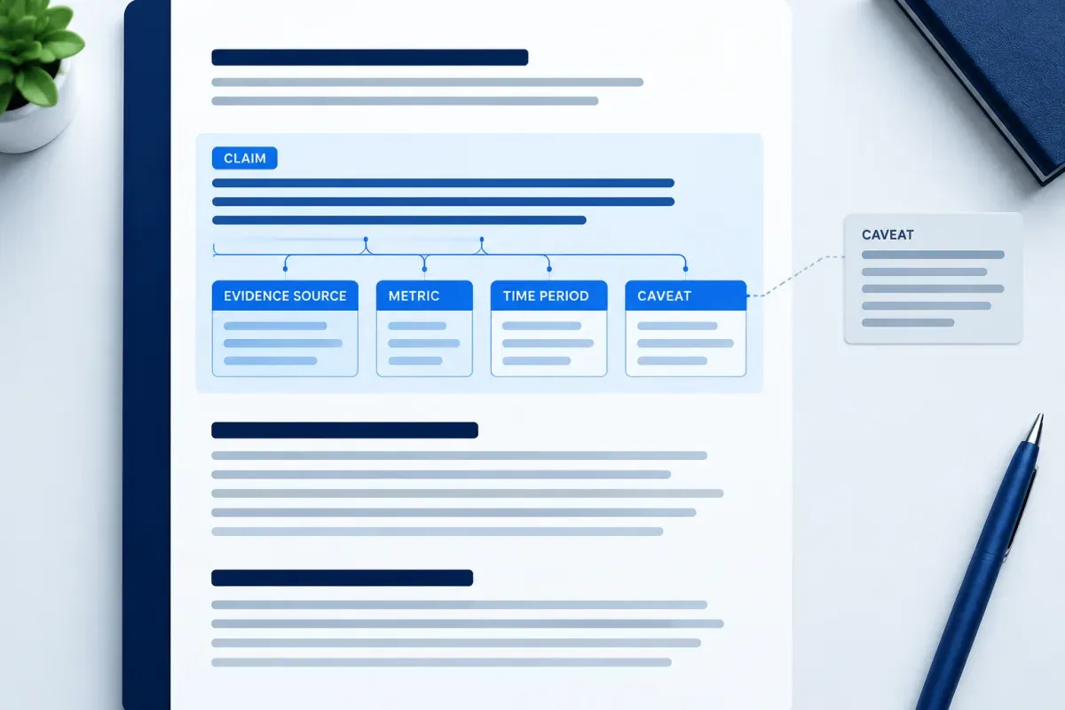 Keep evidence, sources and caveats beside claims for accurate AI summarization