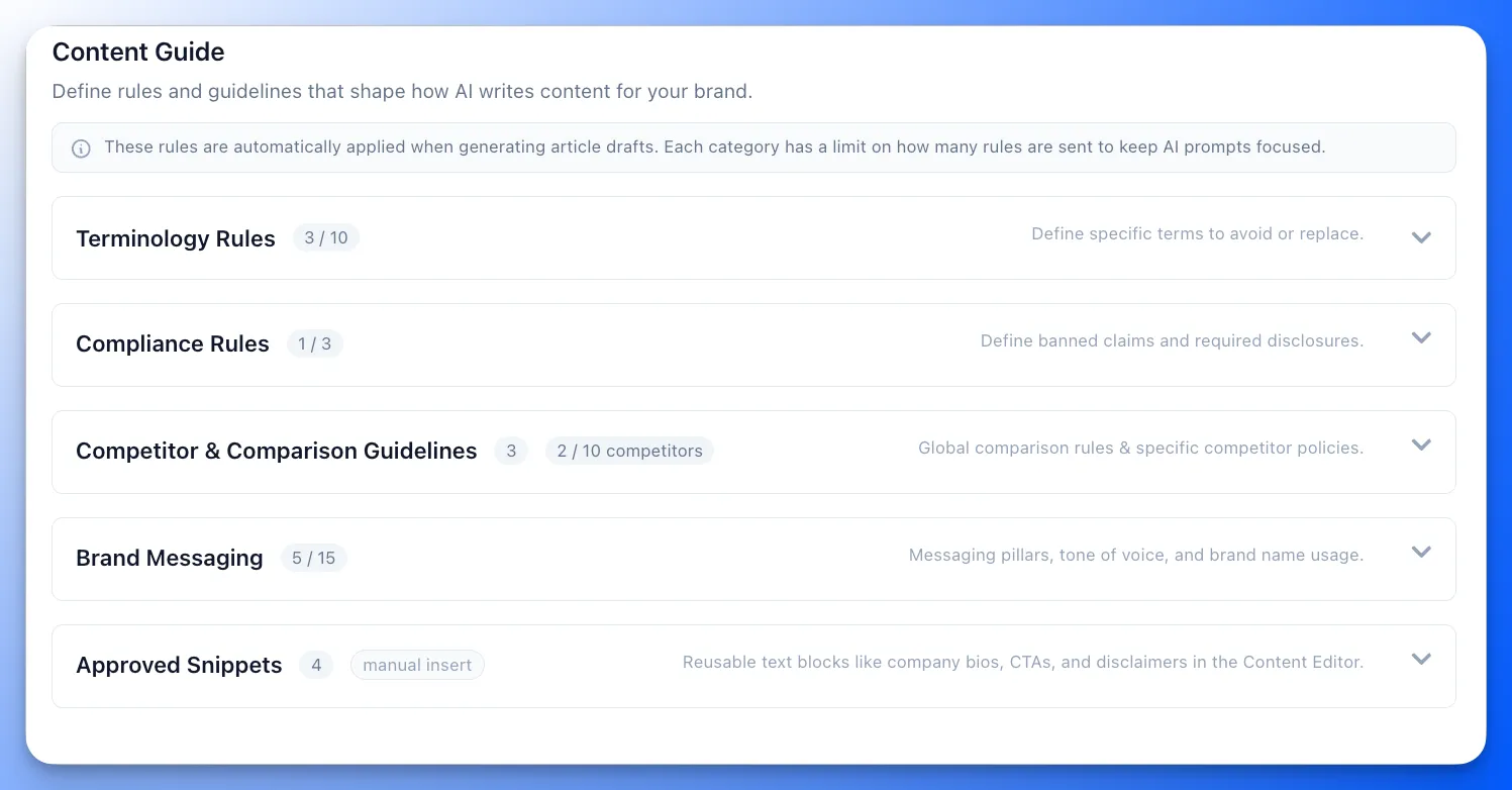 Brand Foundation Content Guide