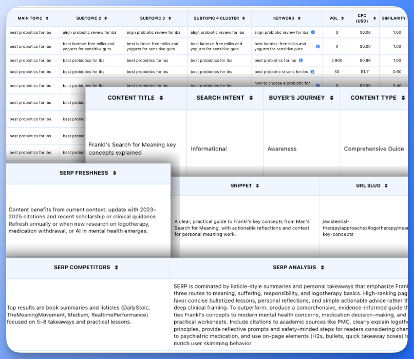 Topical Map Four-Level Hierarchy